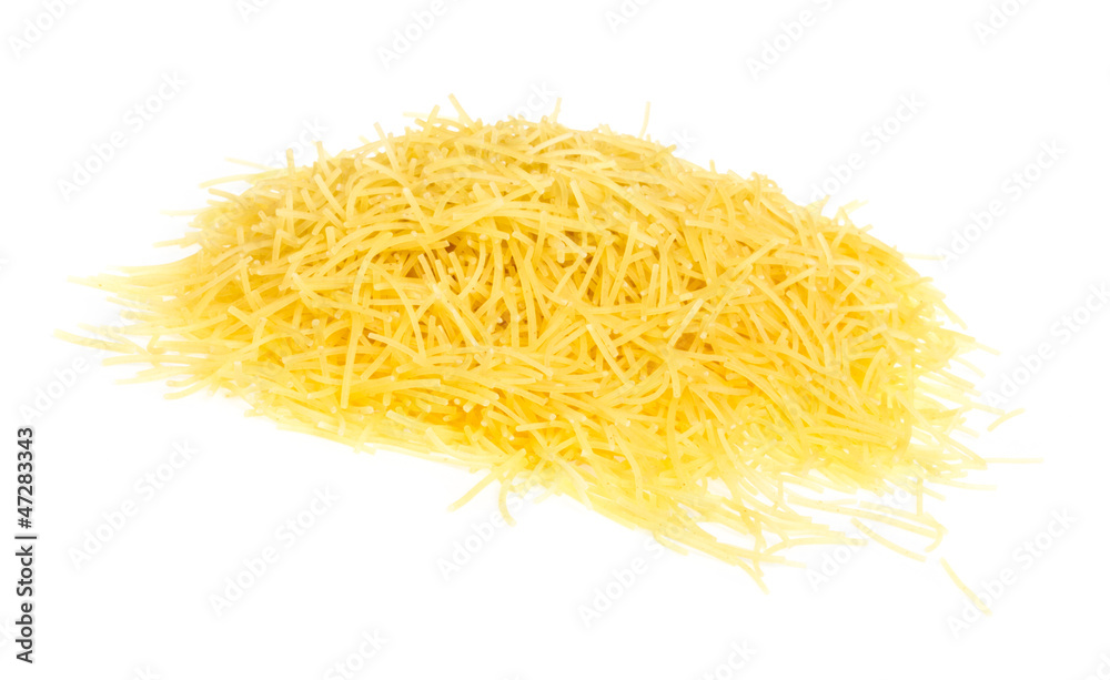 italian pasta (macaroni) isolated on white background italian pasta (macaroni) isolated on white background
