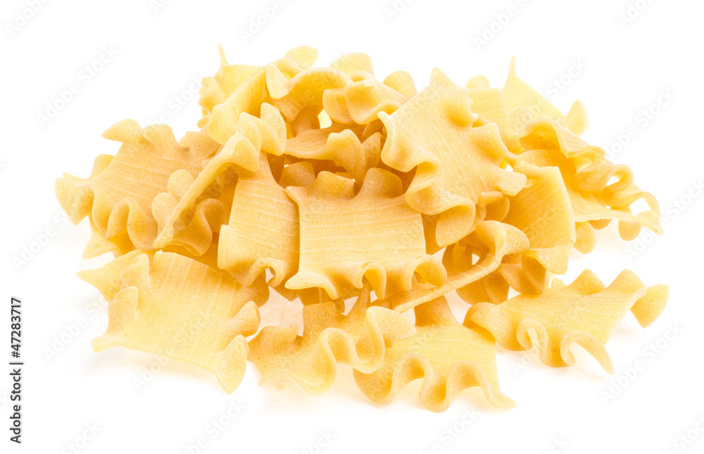 Raw yellow Italian pasta Raw yellow Italian pasta