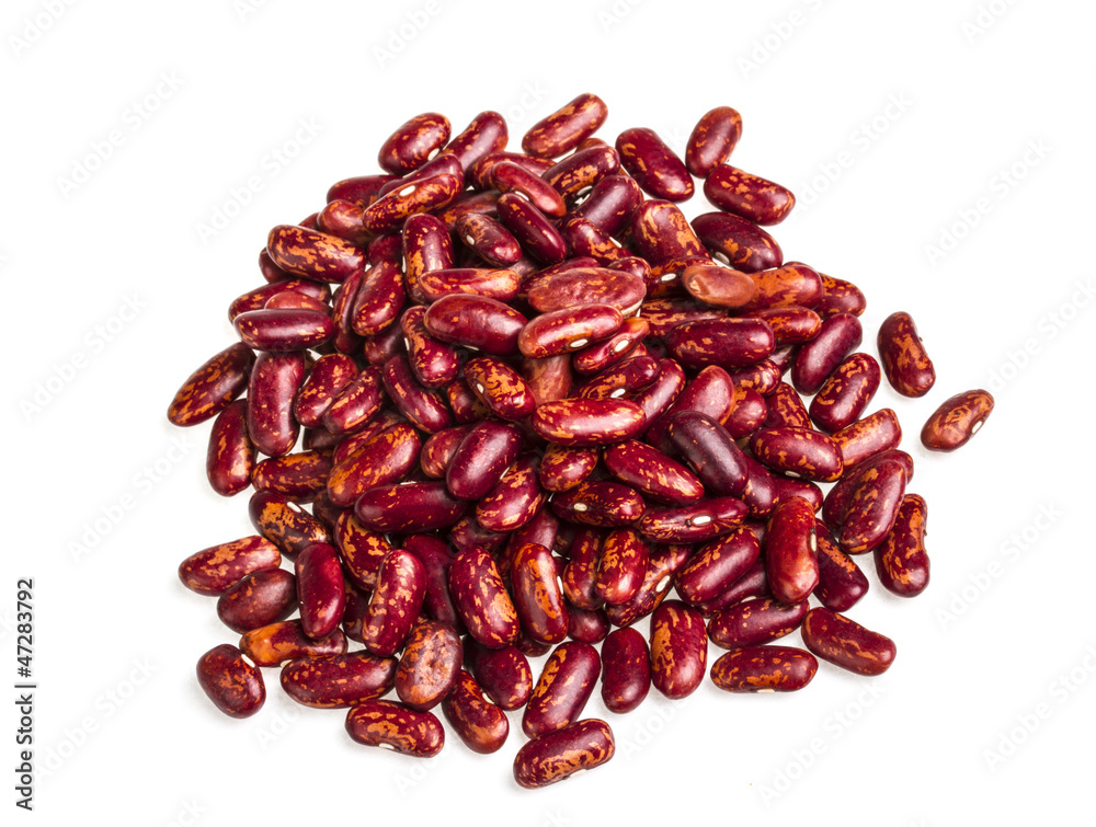 kidney beans on white background kidney beans on white background