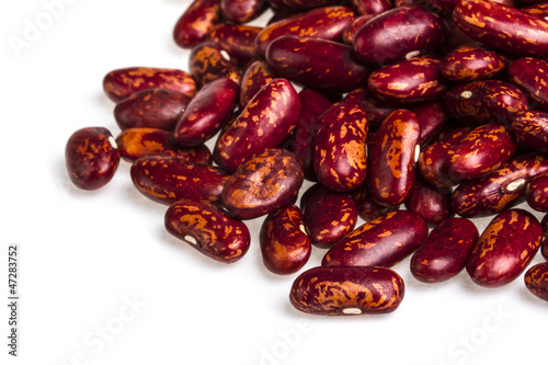 kidney beans on white background