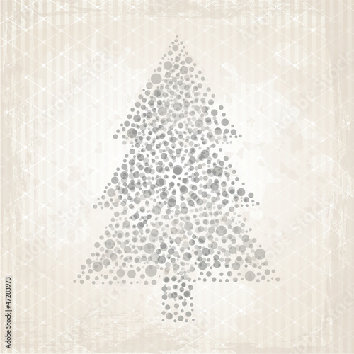 Vintage Weihnachtsbaum Hintergrund