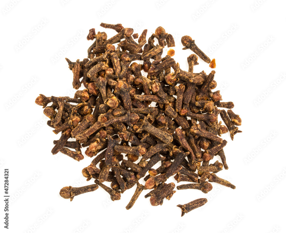 Carnation (spices) isolated on white background Carnation (spices) isolated on white background