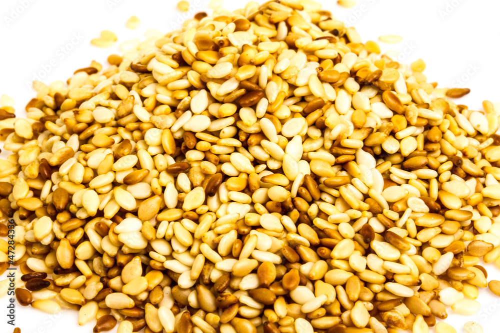 sesame heap on white background sesame heap on white background