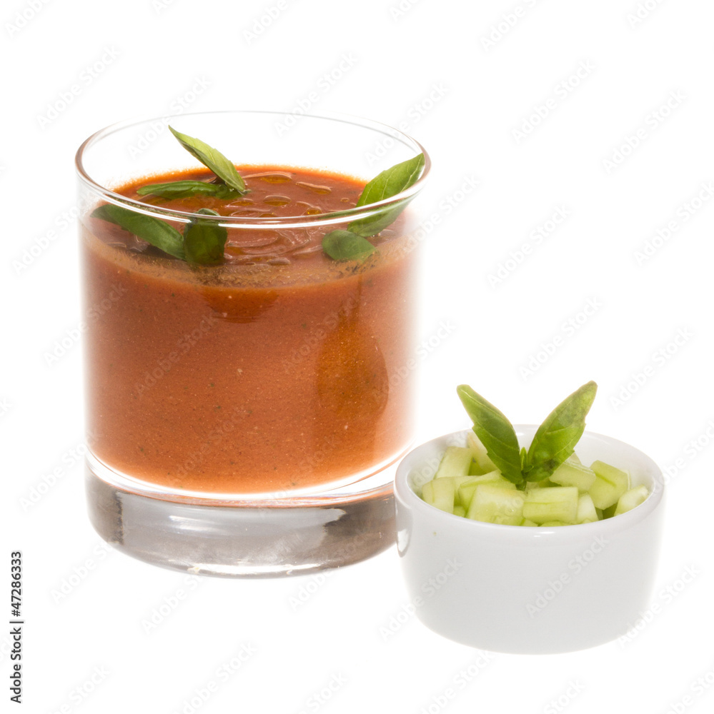 Gaspacho - Ice-cold and spicy vegetable soup of Andalusia, Spain Gaspacho - Ice-cold and spicy vegetable soup of Andalusia, Spain