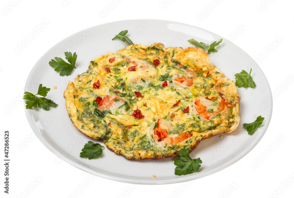 fresh Scrambled eggs with shrimp fresh Scrambled eggs with shrimp