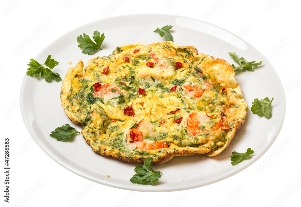 fresh Scrambled eggs with shrimp fresh Scrambled eggs with shrimp