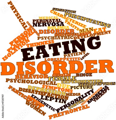 Word cloud for Eating disorder photo