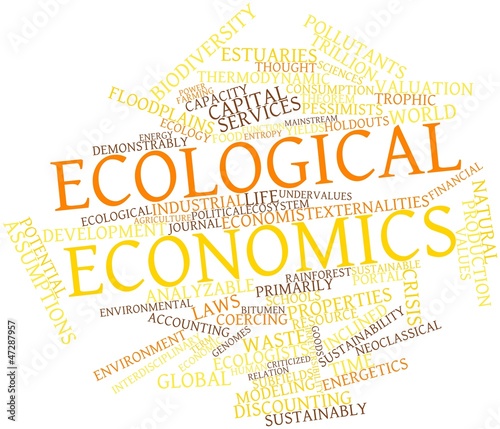 Word cloud for Ecological economics photo