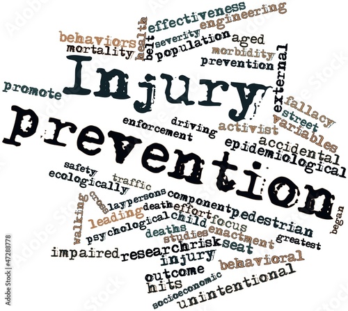 Word cloud for Injury prevention photo