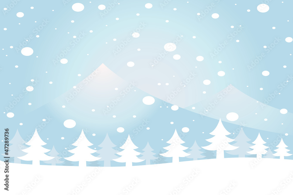 snowy winter scene snowy winter scene