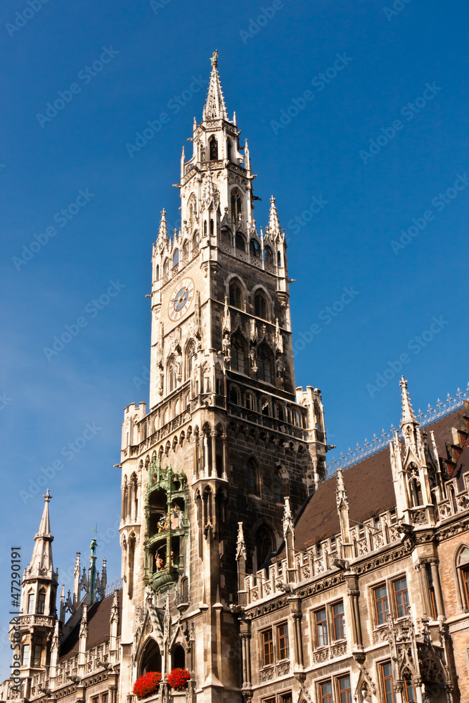 Neues Rathaus in München, New Town Hall in Munich, Germany