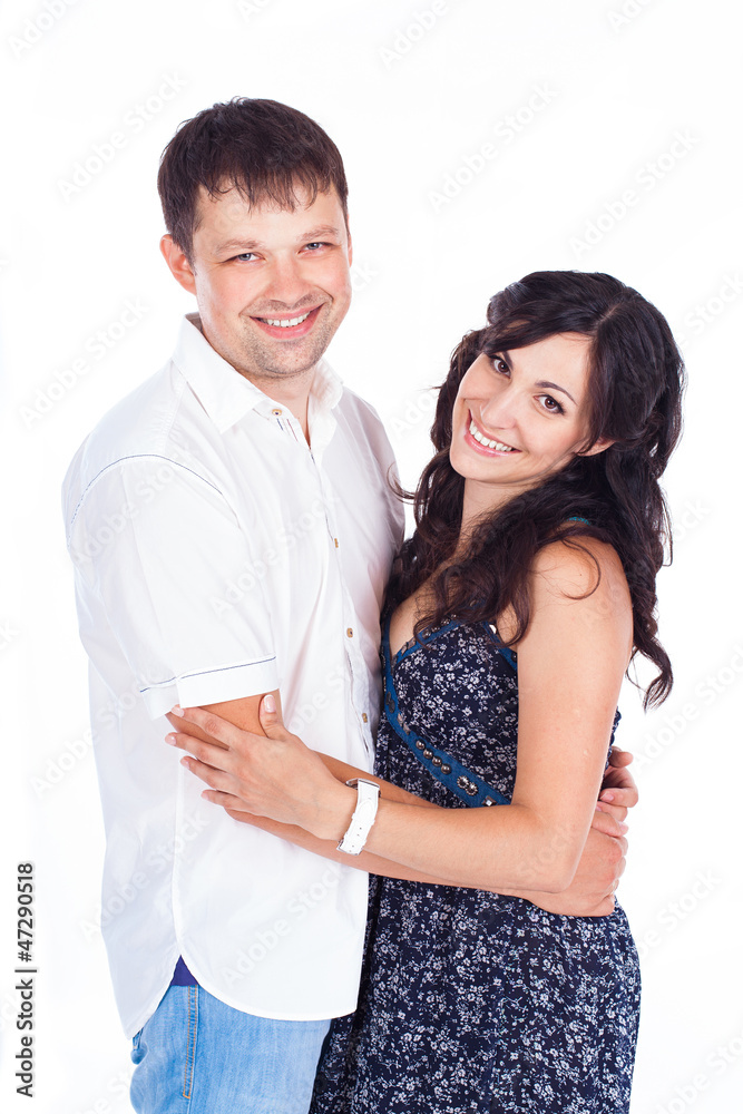 portrait of husband and wife in studio portrait of husband and wife in studio