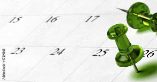 Obraz na plátně business appointment, setting a date