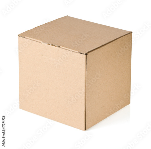 cardboard box isolated on white © Sergii Moscaliuk