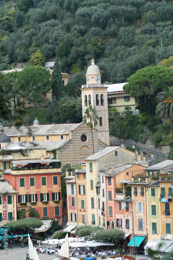 View of Portofino in Italy