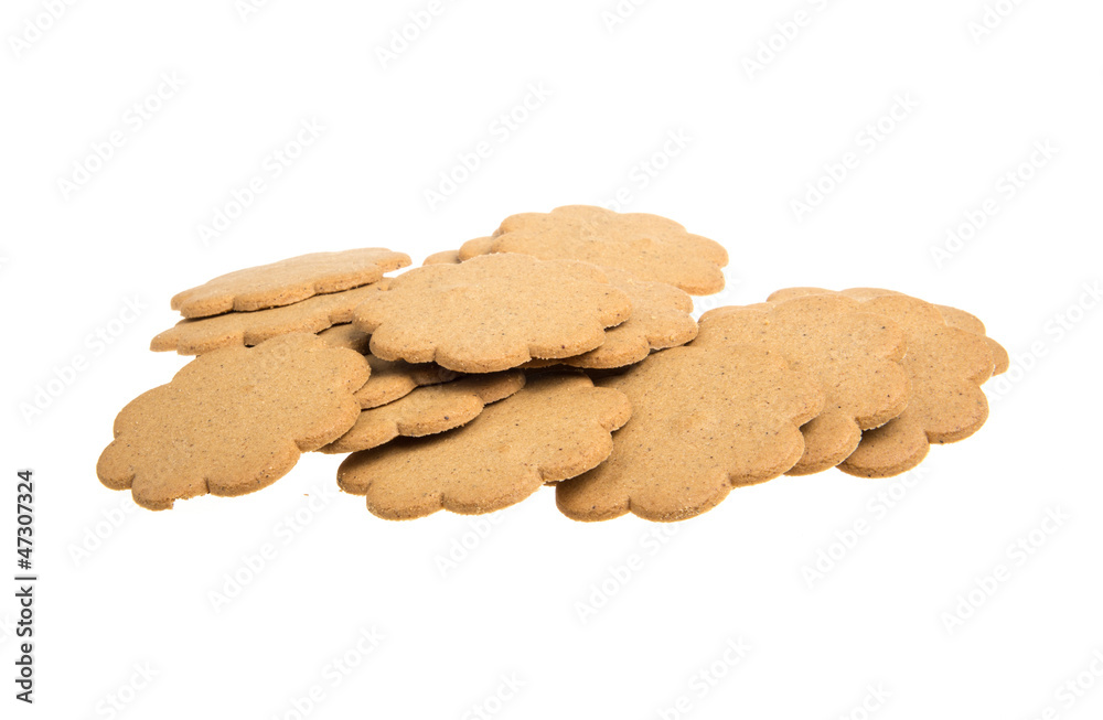 sweet cookies isolated on a white background sweet cookies isolated on a white background