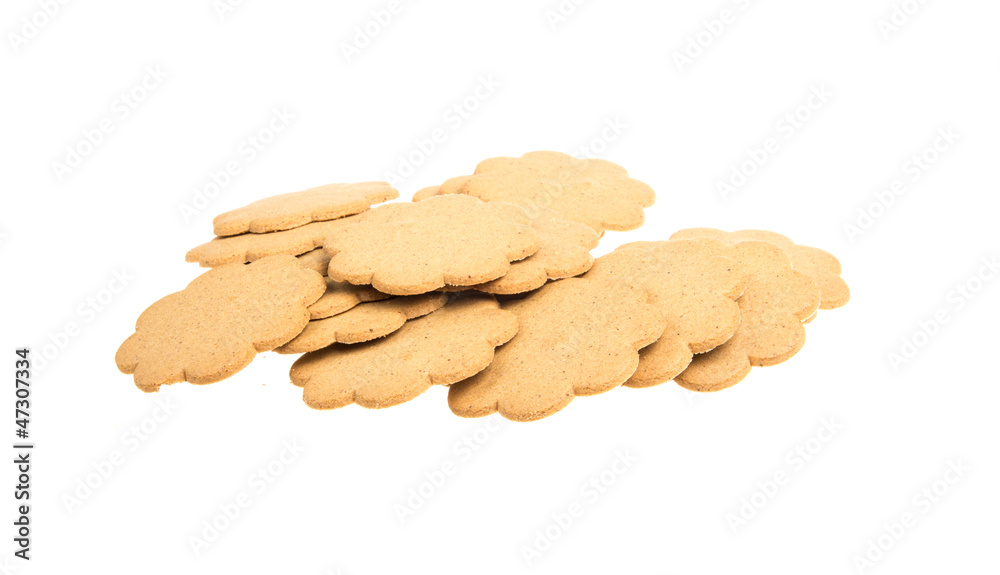 sweet cookies isolated on a white background sweet cookies isolated on a white background
