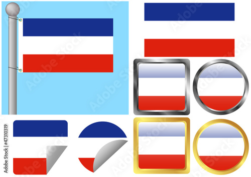 Free Download Flag Set Serbia and Montenegro - GFXLoad