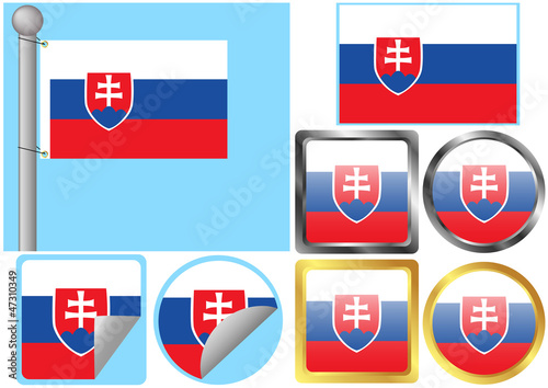 Free Download Flag Set Slovakia - GFXLoad