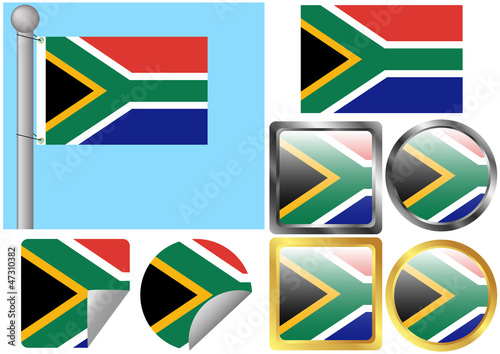 Free Download Flag Set South Africa - GFXLoad