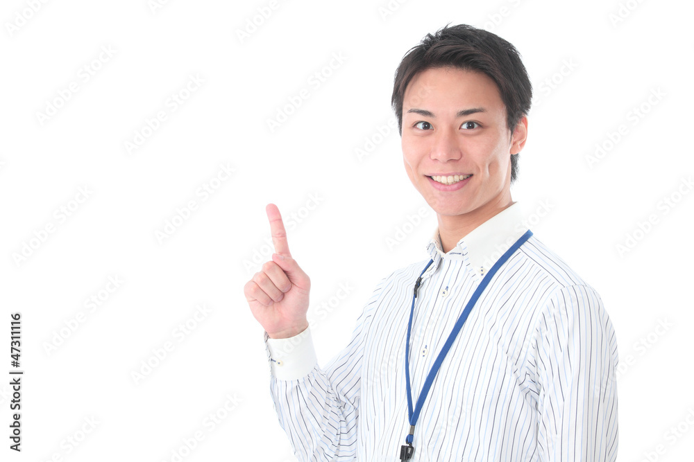 案内するビジネスマン