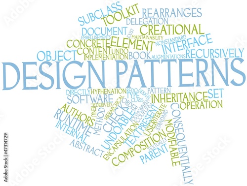 Obraz na płótnie Word cloud for Design Patterns
