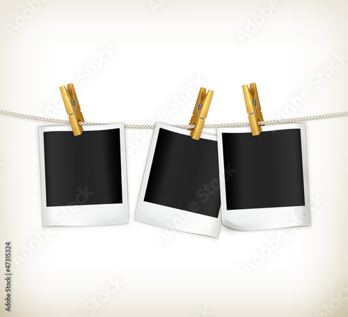 Photos on a rope