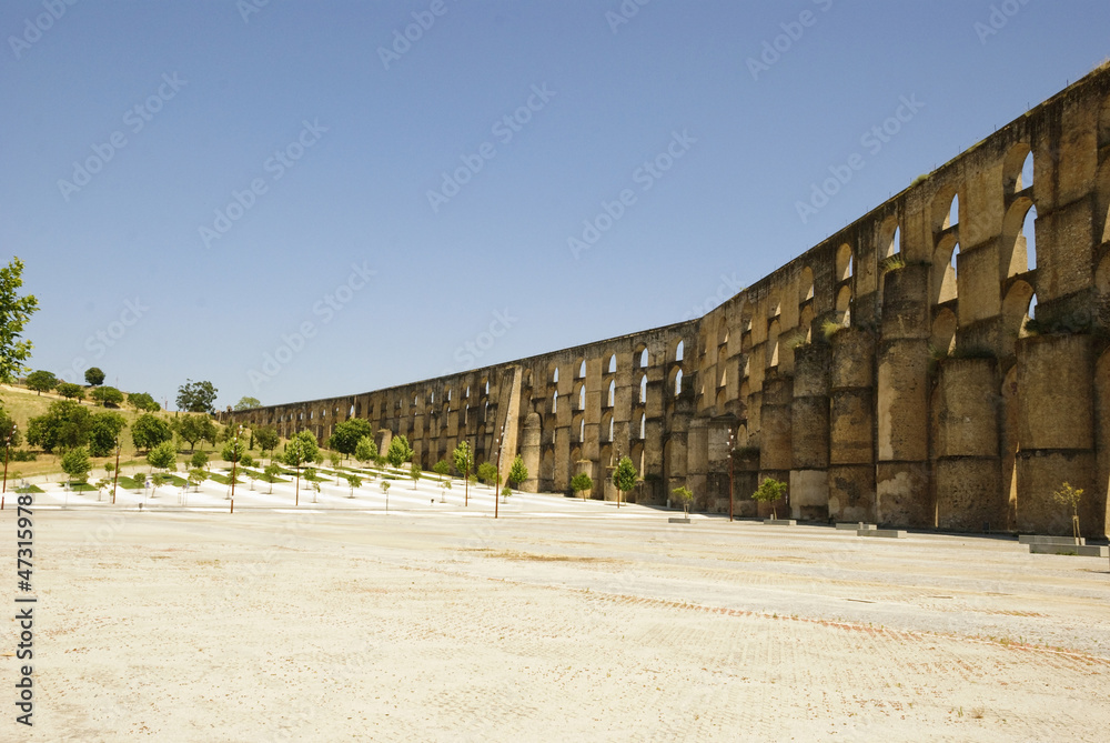 Aqueduct in Elvas, Portugal