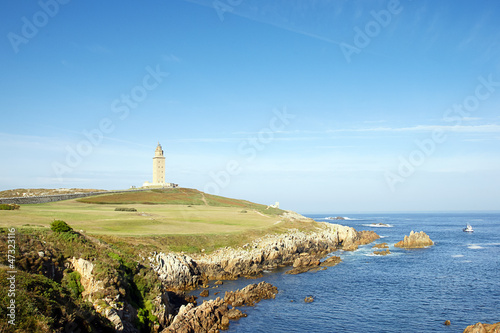 Hercules Tower in A Coruna, Spain