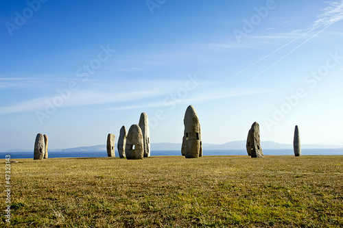 celtic monuments in A Coruna, Spain photo