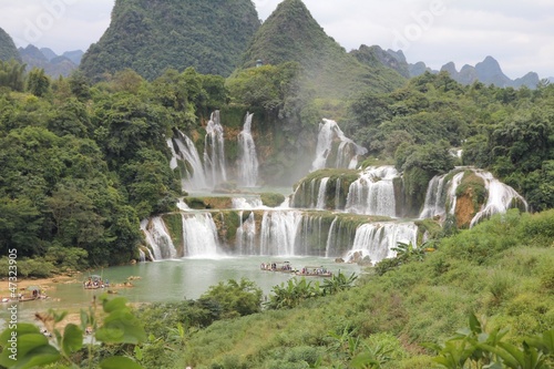 Detian Falls, at the border between China and Vietnam..