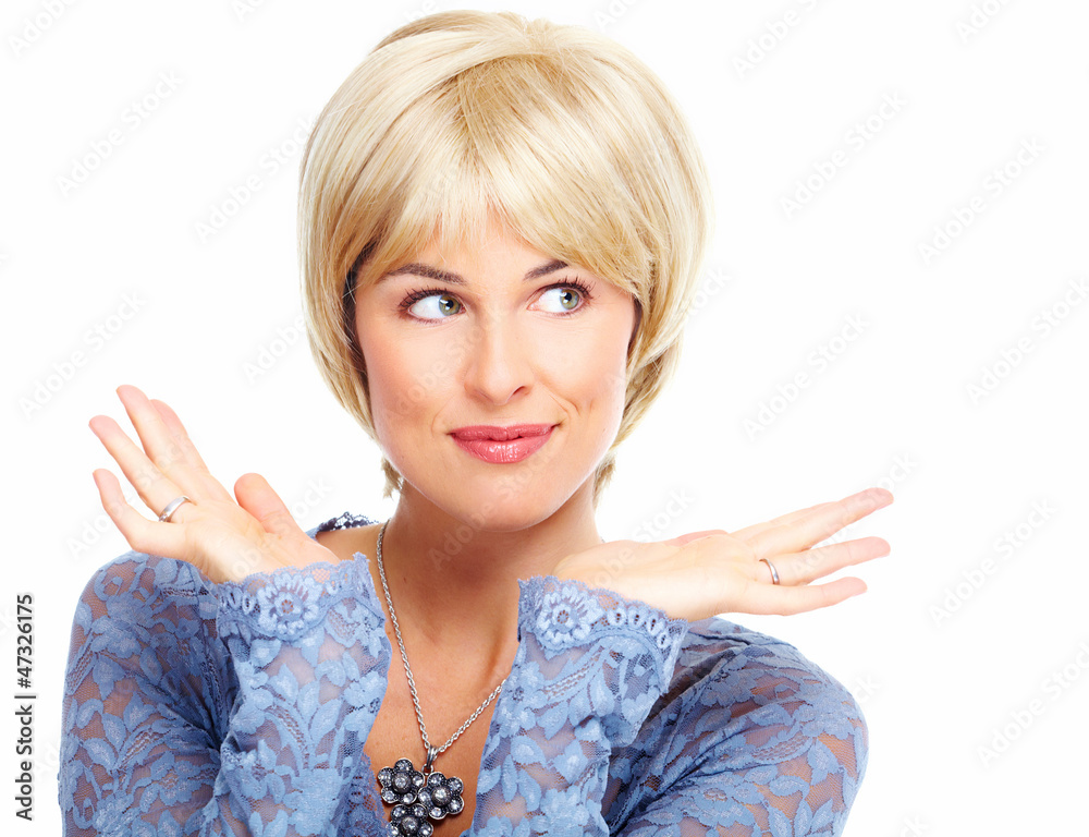 Young beautiful woman portrait. Young beautiful woman portrait.