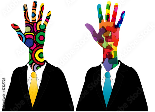 hand business man