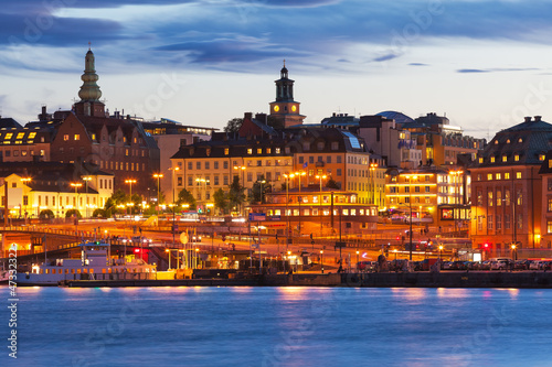 Evening scenery of Stockhom, Sweden