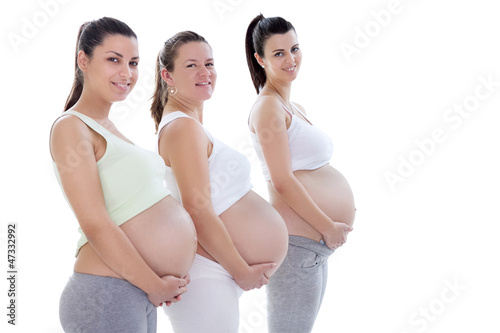 Young pregnant women in third trimester