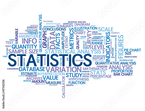 "STATISTICS" Tag Cloud (data information graph metrics analysis)