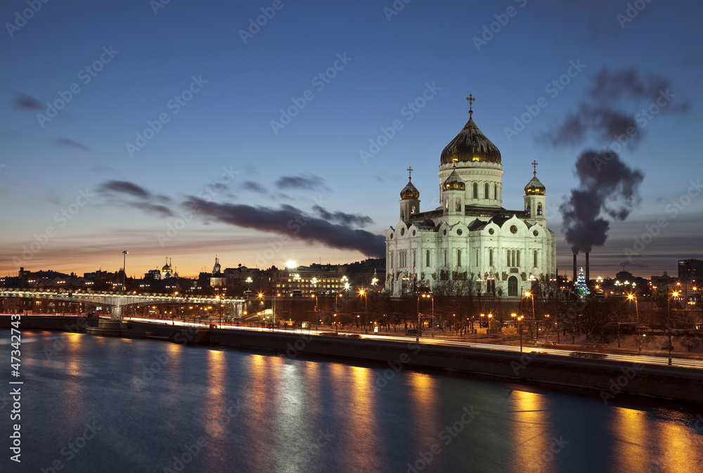 The temple of Christ the Savior in Moscow