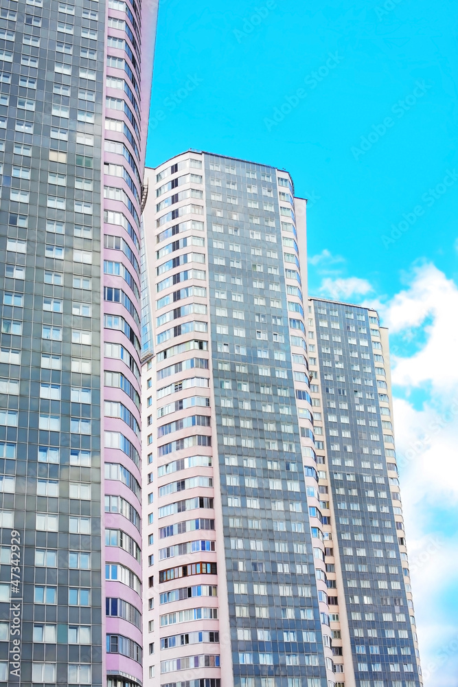 high-rise residential buildings in Moscow