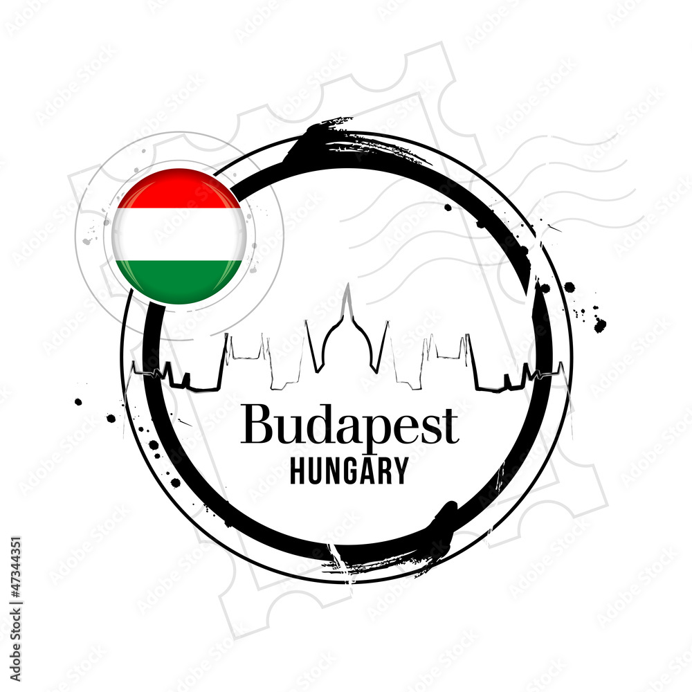 Obraz premium timbre Budapest