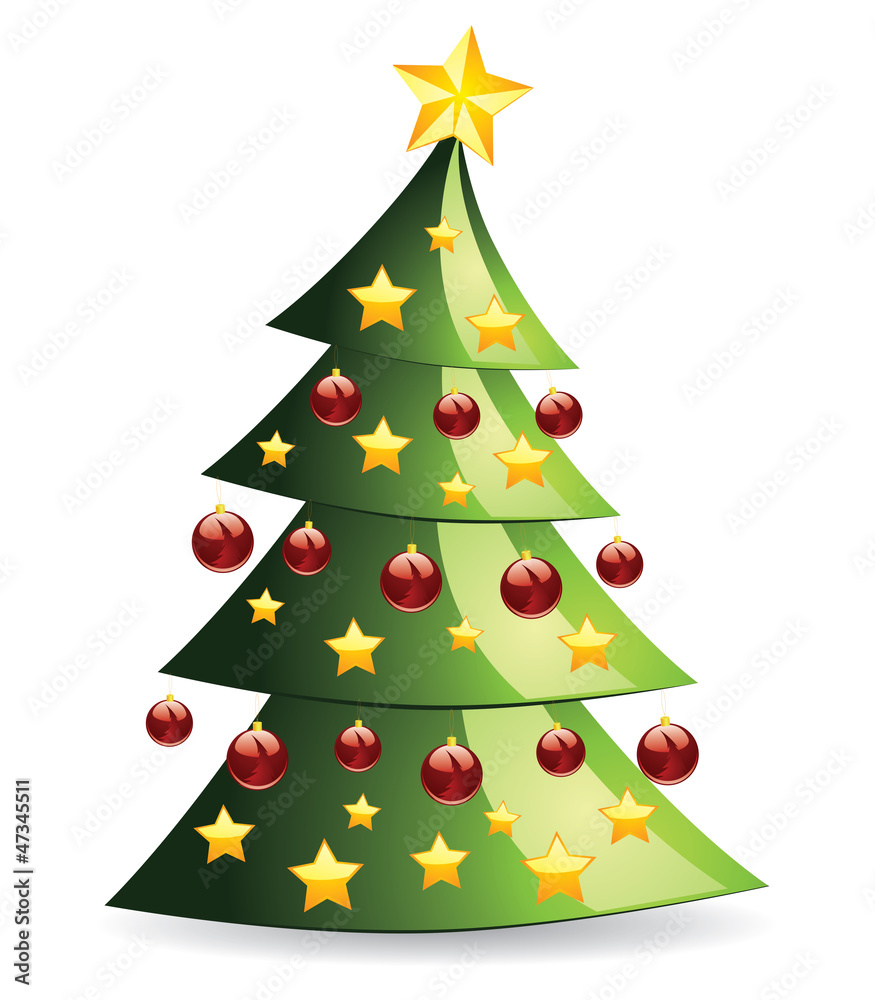 Decorated Christmas tree Decorated Christmas tree