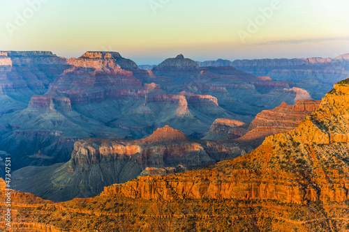 Grand Canyon at Mathers point in sunset light © travelview