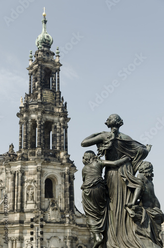 Statue in Historic Dresden