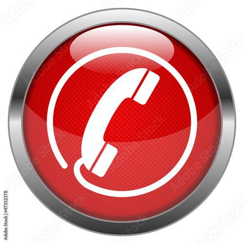 Vector Button Hotline