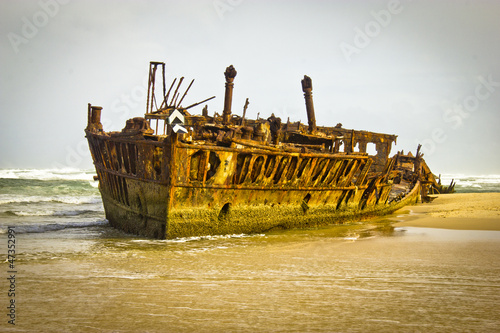 Rostiges Schiffswrack Fraser Island Australien
