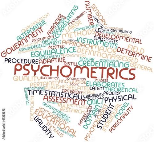 Word cloud for Psychometrics photo