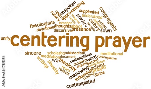 Word cloud for Centering prayer