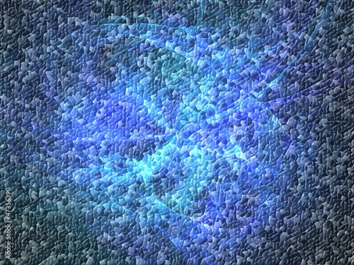 Blue mosaic abstract fantasy background