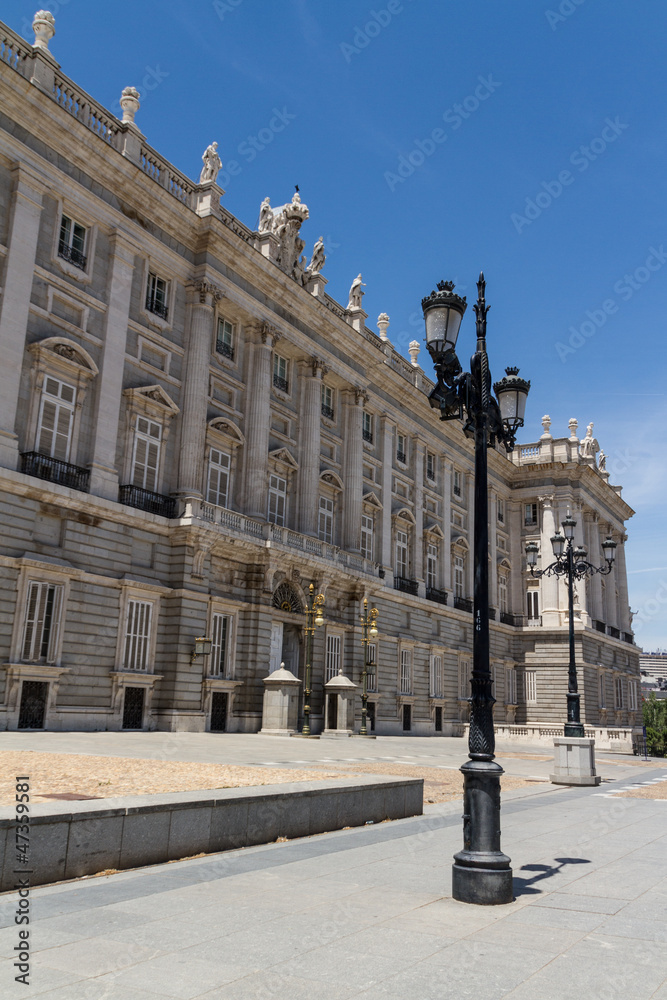 Fototapeta premium Royal Palace at Madrid Spain - architecture background