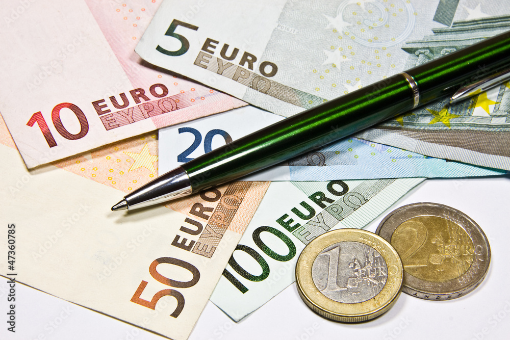 Waluta europejska Euro - obrazy, fototapety, plakaty 