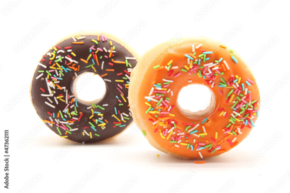 donuts isolated on white background donuts isolated on white background